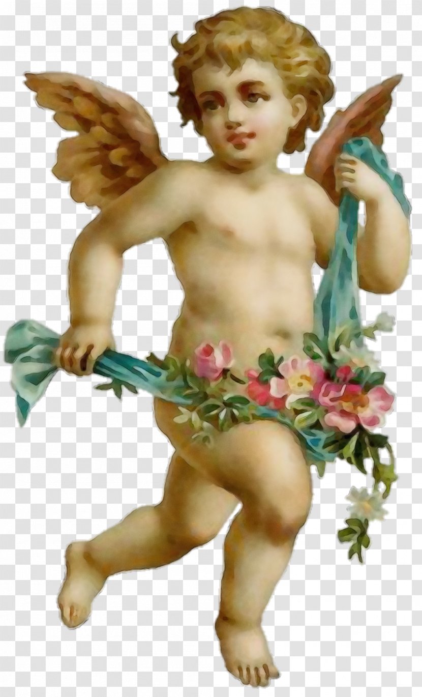 Angel Cupid Fictional Character Supernatural Creature Mythical - Mythology Figurine Transparent PNG