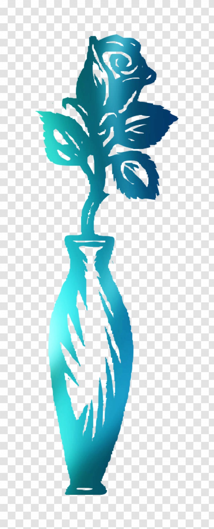 Clip Art Tree Teal - Vase - Plant Transparent PNG