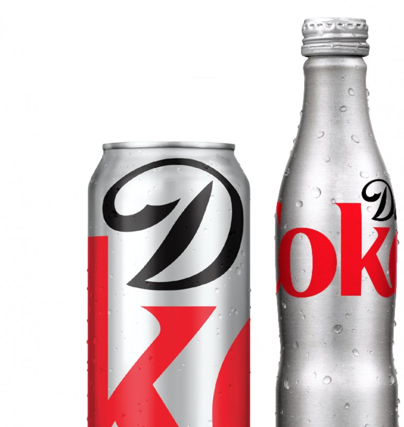Coca-Cola Fizzy Drinks Diet Coke Carbonated Water - Aluminium Bottle - Coca Cola Transparent PNG