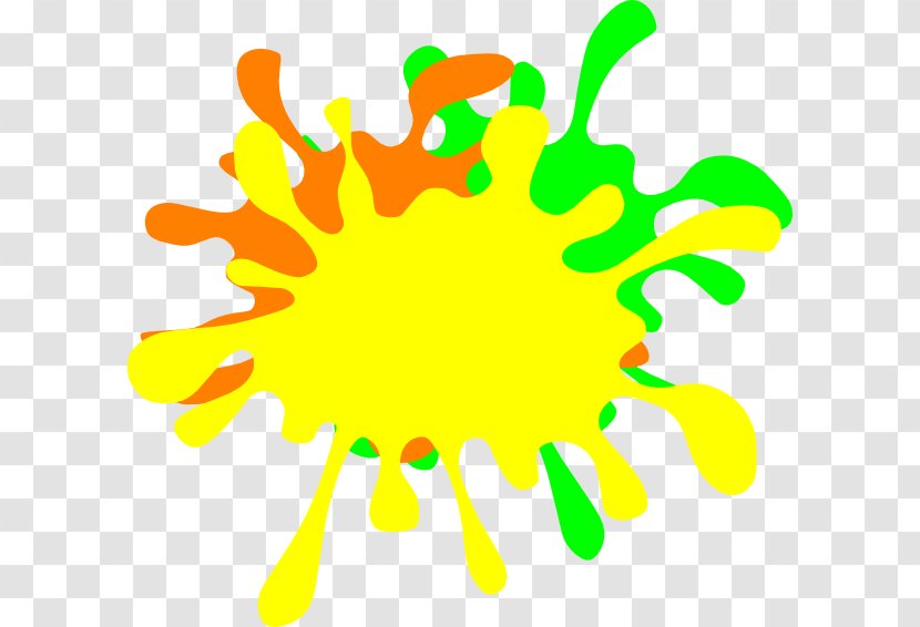 Green Clip Art - Color - Yellow Splat Transparent PNG