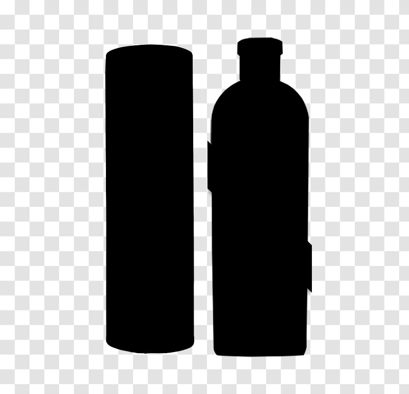 Glass Bottle Wine Cylinder Product - Black Transparent PNG