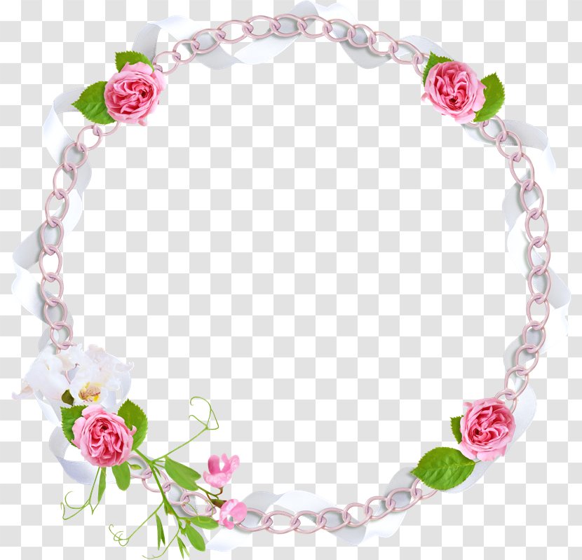 Flower Picture Frames - Pink - Floral Wreath Transparent PNG