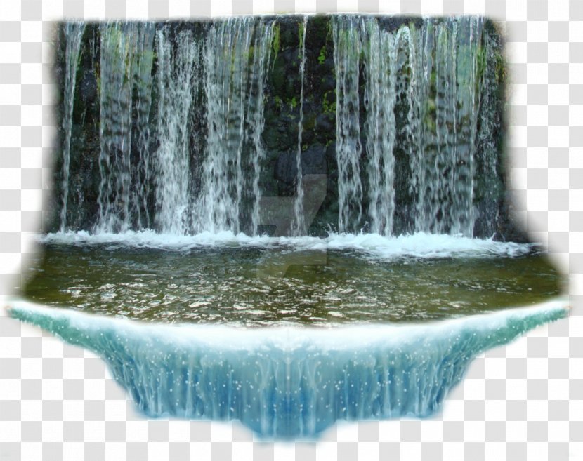 Waterfall - Silhouette - Tree Transparent PNG