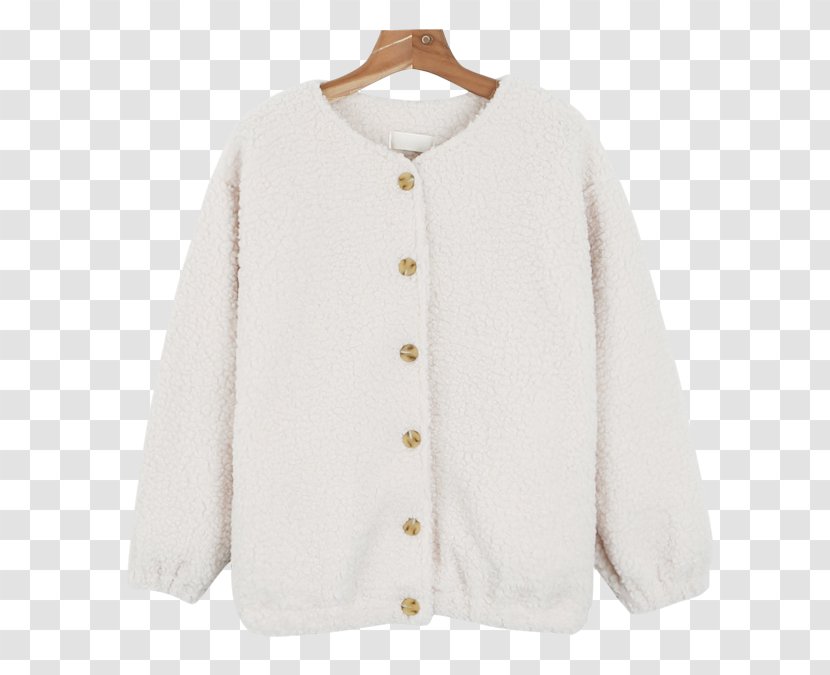 Cardigan Sleeve Jacket Button Neck Transparent PNG