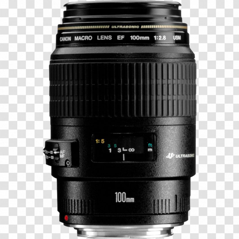 Canon EF Lens Mount 100mm EF-S 60mm F/2.8 Macro USM Camera - Efs F28 Usm Transparent PNG