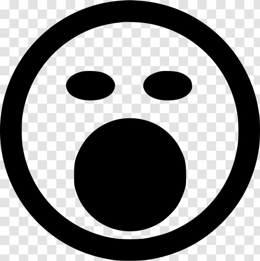 Clip Art Smiley Snout Black M - Happiness - Yawn Transparent PNG