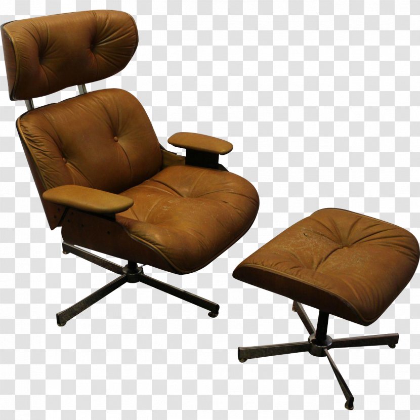 Eames Lounge Chair And Ottoman Charles Ray Mid-century Modern - Midcentury Transparent PNG