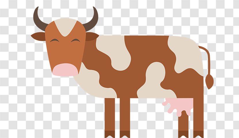 British White Cattle Dairy Milk Ox - Brown Cow Transparent PNG