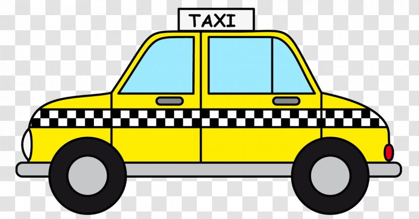 Taxi Yellow Cab Drawing Clip Art - Royaltyfree Transparent PNG