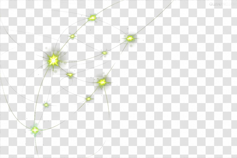 Line Point Angle White Pattern - Green - Yellow Firefly Light Transparent PNG