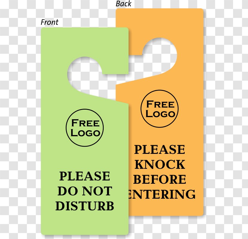 Door Hanger Logo Brand - Interview - Do Not Disturb Transparent PNG