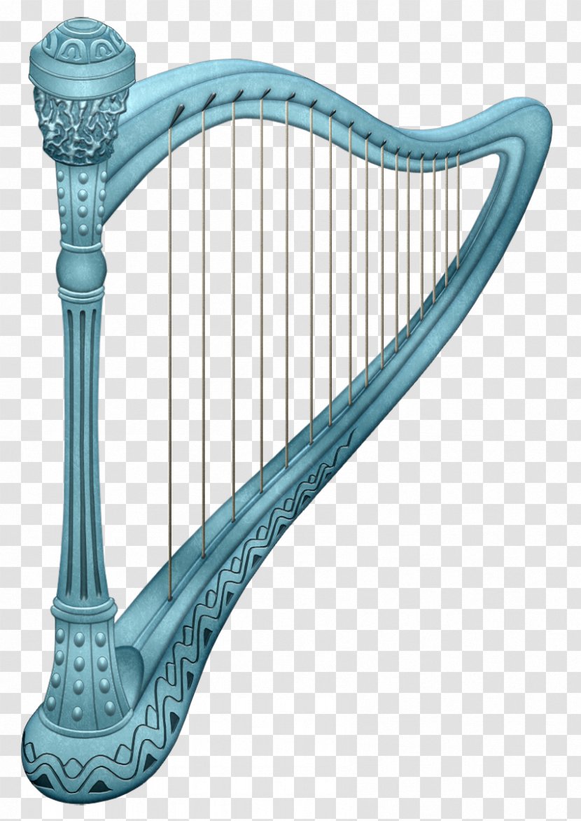 Harp Musical Instruments Clip Art - Watercolor - Cliparts Transparent PNG