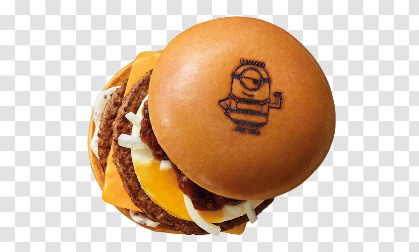 Cheeseburger Hamburger Breakfast Sandwich McDonald's Minions - Bun - Beef Transparent PNG
