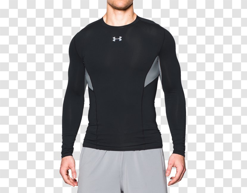 Long-sleeved T-shirt Under Armour Top - Sleeve Transparent PNG