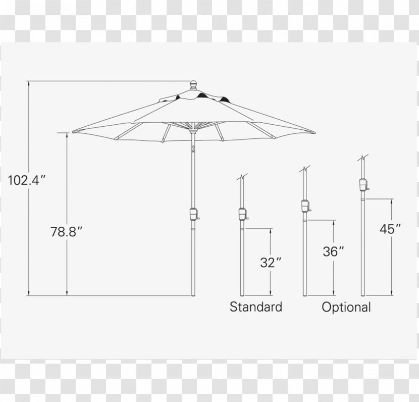Umbrella Patio Garden Furniture Auringonvarjo - Rectangle - Skewers Transparent PNG