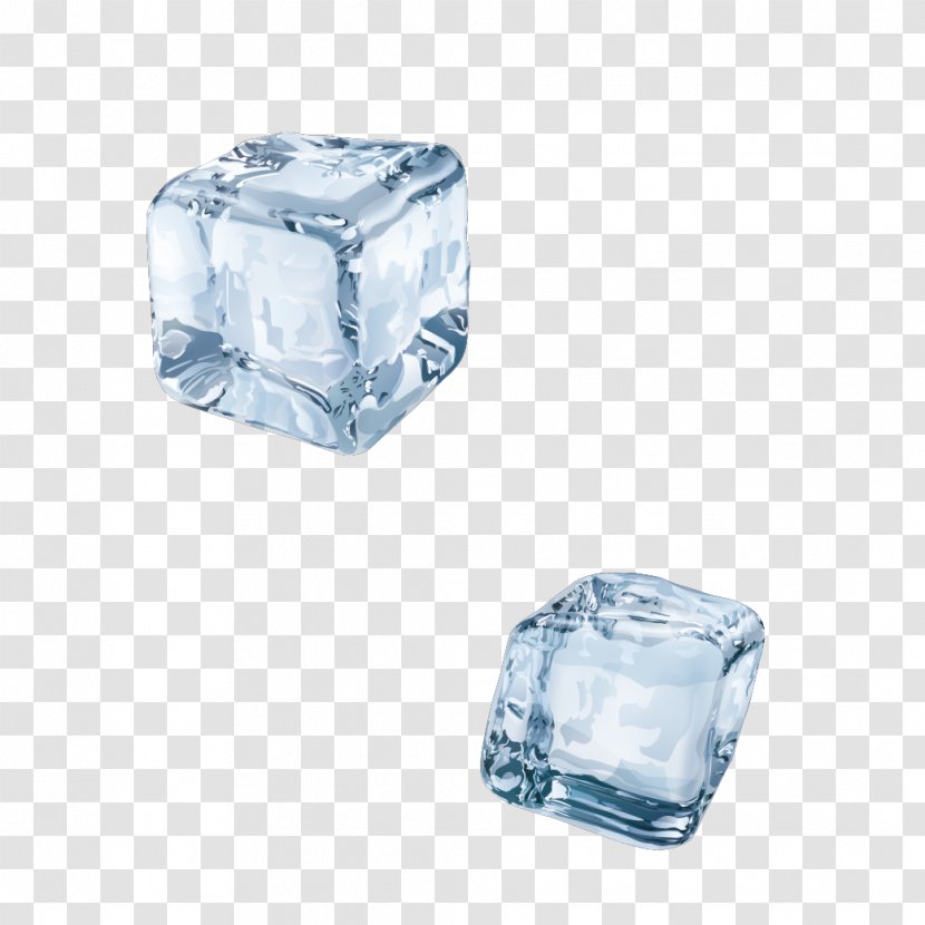 Ice Cube Stock Illustration - Two Cubes Transparent PNG