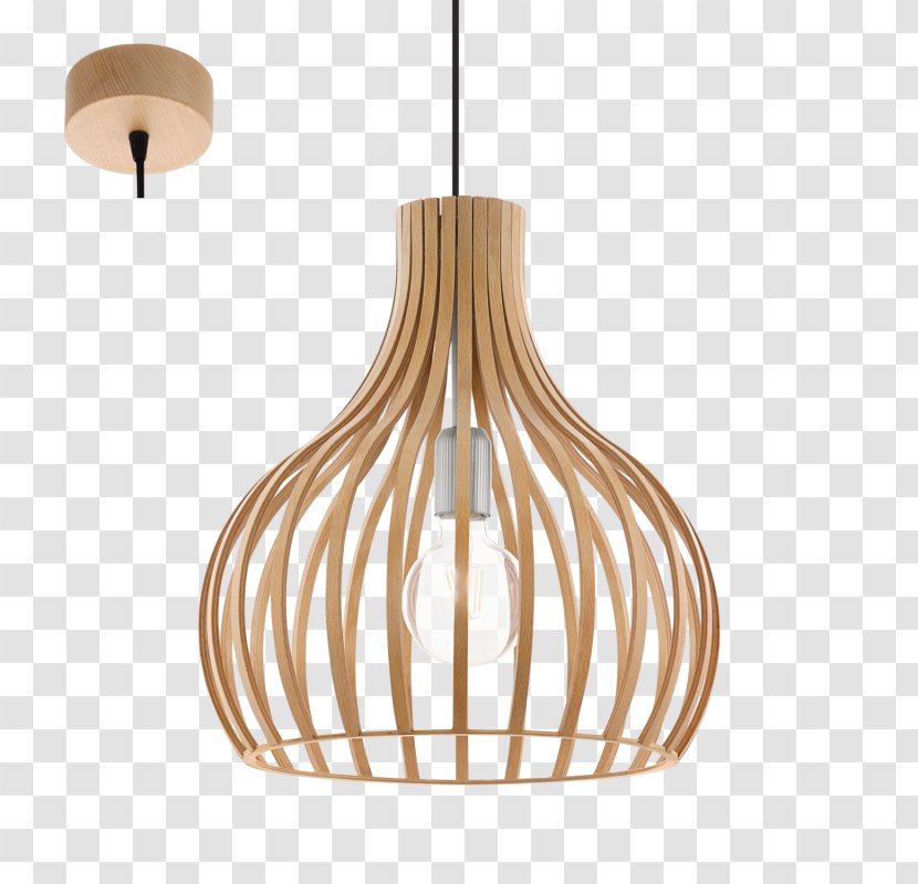 Light Fixture Lamp EGLO Wood - Edison Screw Transparent PNG