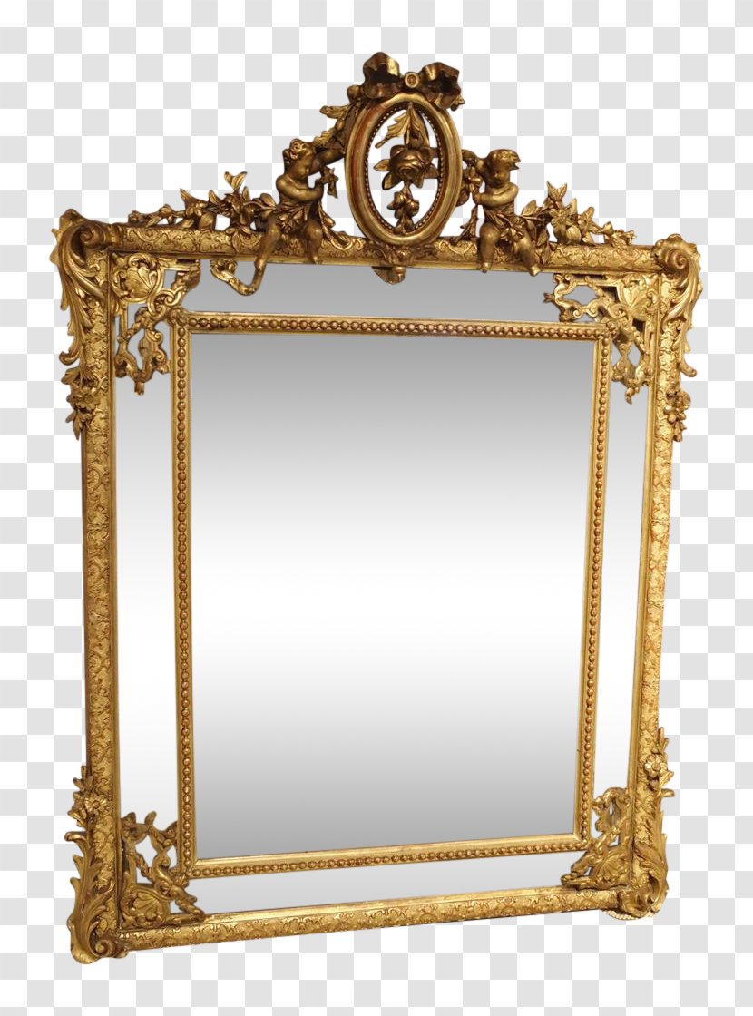 Manor House Mirror English Country Antique - Brass Transparent PNG