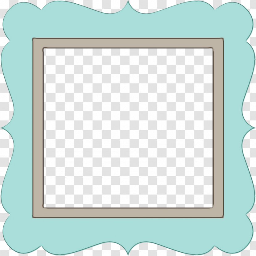 Background Yellow Frame - Picture - Rectangle Teal Transparent PNG