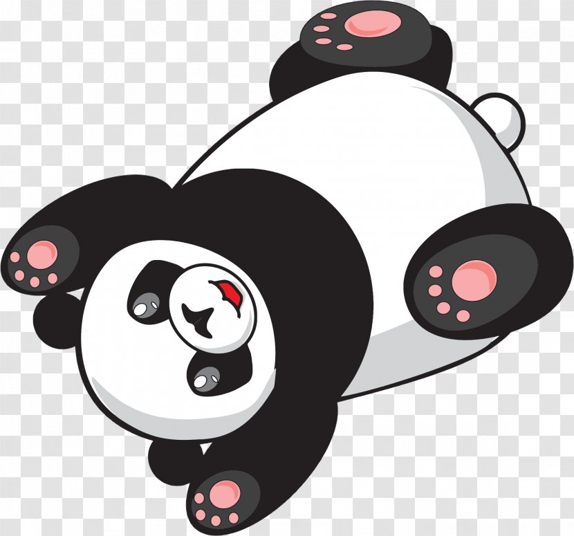 Giant Panda Red Bear Cartoon Drawing - Comics - Bamboo Transparent PNG