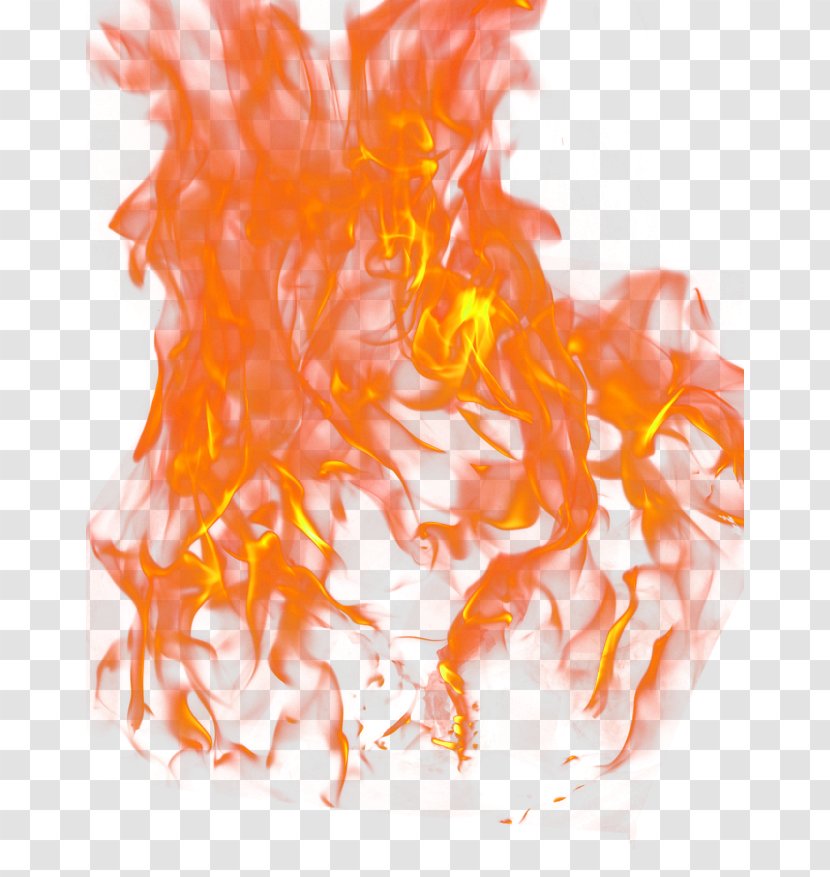 Light Flame Fire - Frame - Orange Simple Effect Element Transparent PNG