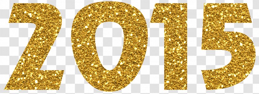 New Year Number Christmas Party - Brass Transparent PNG