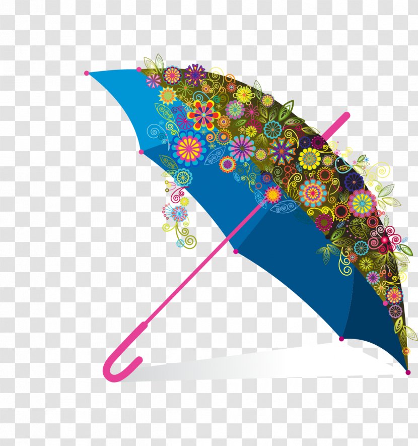 Umbrella - Vector Floral Transparent PNG