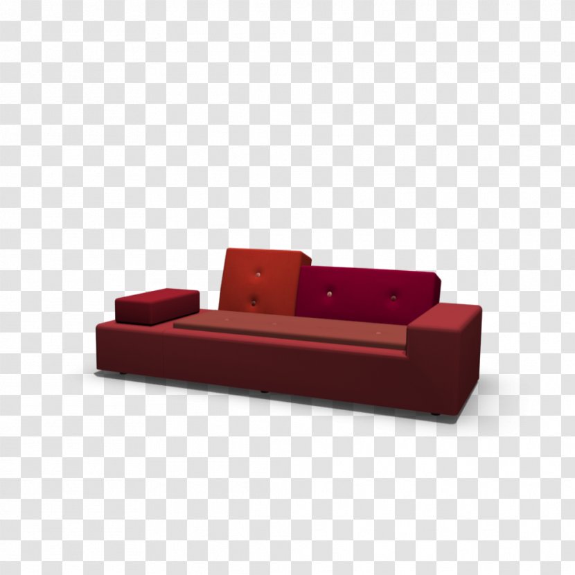 Couch Sofa Bed Furniture Chaise Longue - Red Color Transparent PNG
