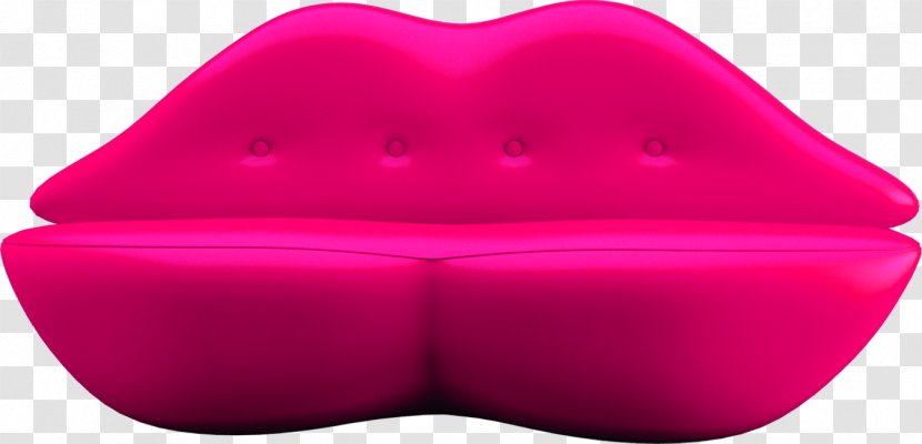 Red Couch Lip - Magenta - Sofa Bar Transparent PNG