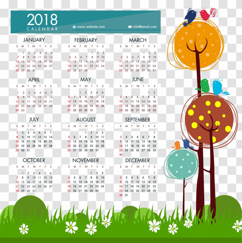365-day Calendar Template Month - Date - Fluffy Transparent PNG