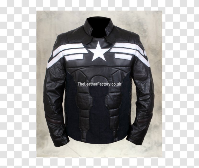 Captain America Bucky Barnes Leather Jacket Clothing - Sheep Suede Coat Transparent PNG