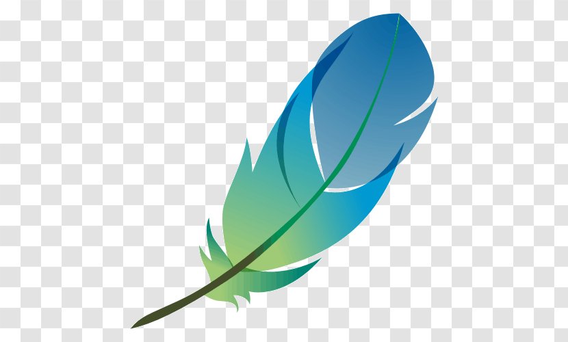 Bird Feather Quill Color Ganso - Leaf - Islamic Post Transparent PNG