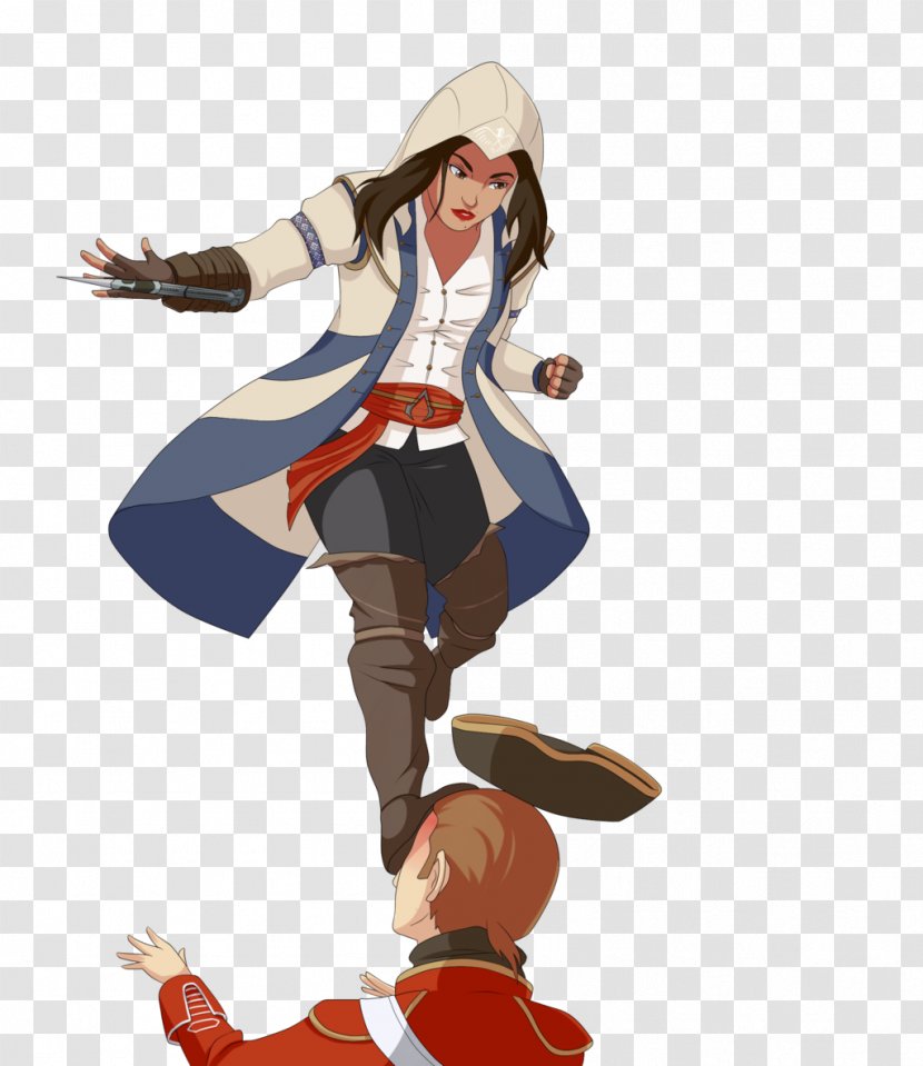 Assassin's Creed III Connor Kenway Edward Costume Cosplay - Cartoon Transparent PNG