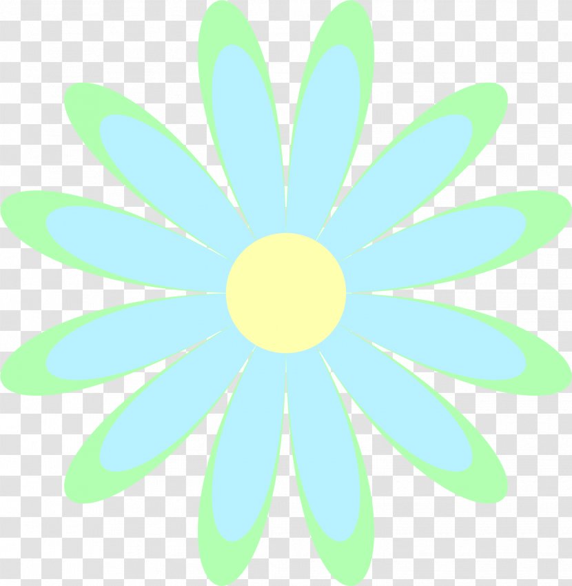 Common Daisy Oxeye Petal Line Clip Art Transparent PNG