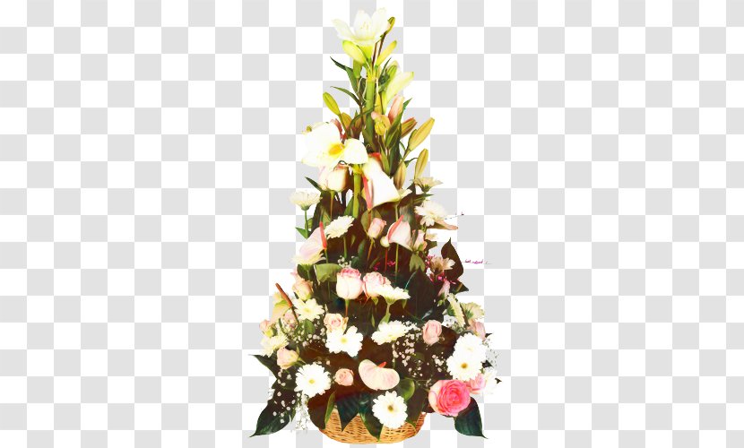 Christmas Tree Art - Floral Design - Houseplant Interior Transparent PNG