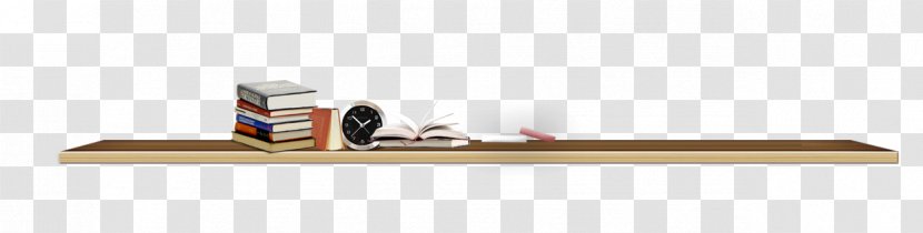 Shelf Table Wood - School Season On A Book Alarm Clock Board Transparent PNG