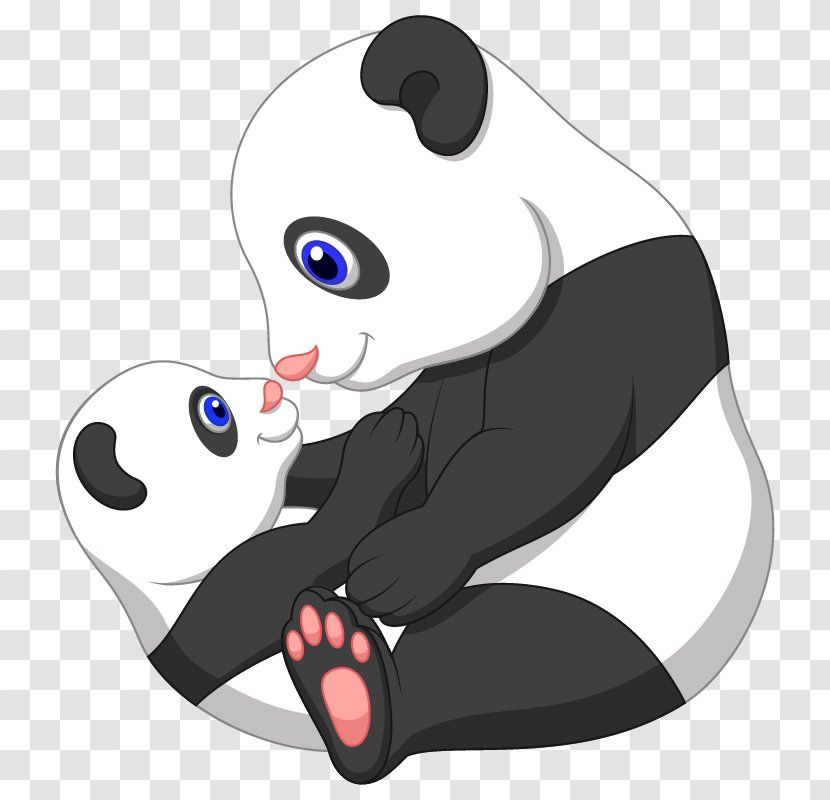 Giant Panda Royalty-free - Silhouette - Child Transparent PNG