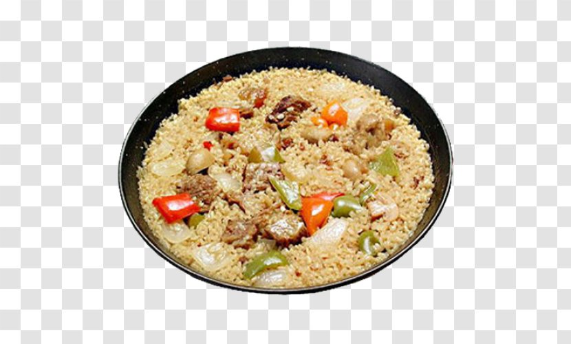Fried Rice Arroz Con Pollo Pilaf Couscous White - Recipe - Chicken Transparent PNG