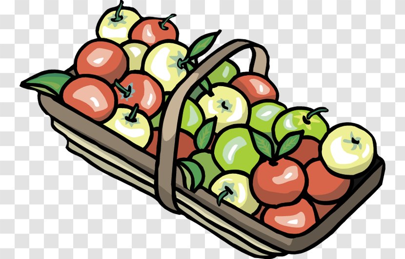The Basket Of Apples Clip Art - Diet Food - Fruits Transparent PNG