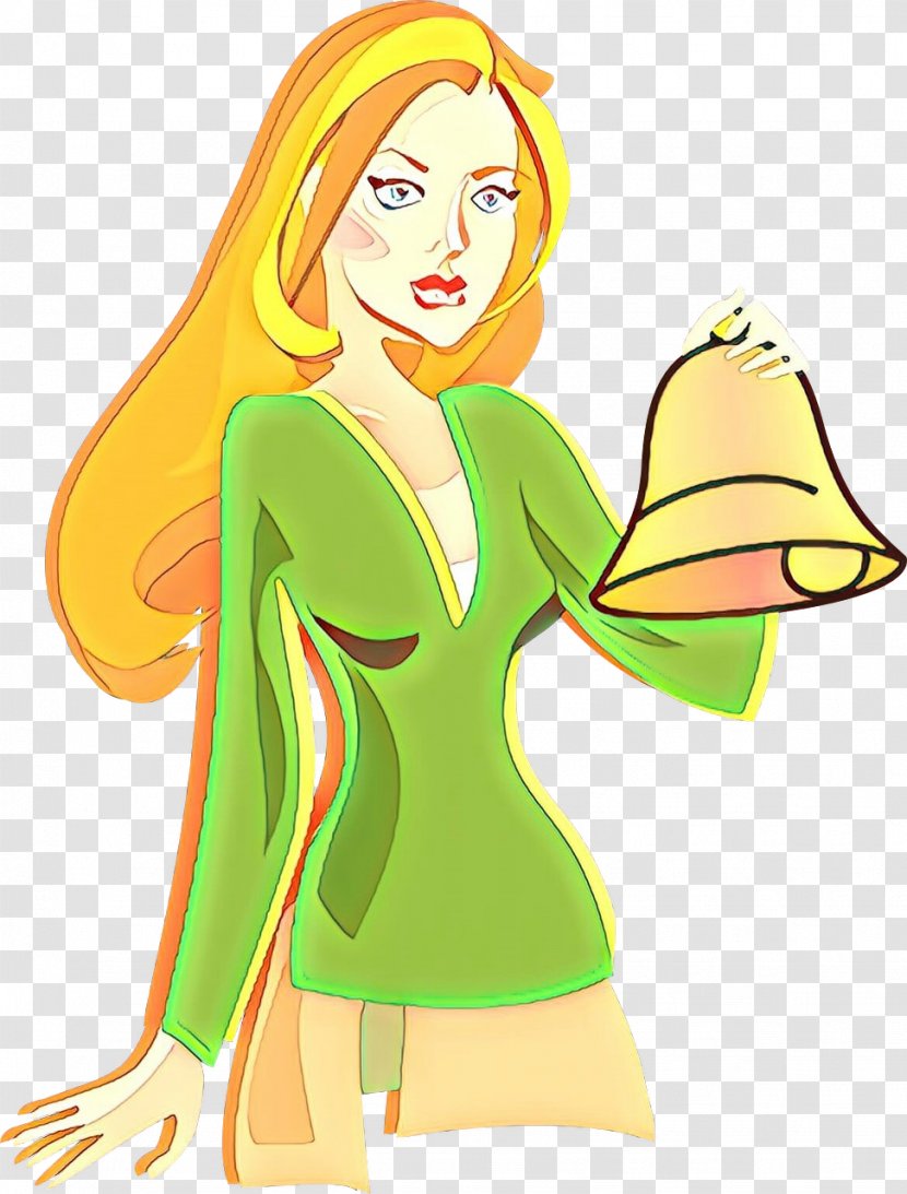 Cartoon Green Yellow Fashion Illustration Clip Art - Costume - Fictional Character Transparent PNG