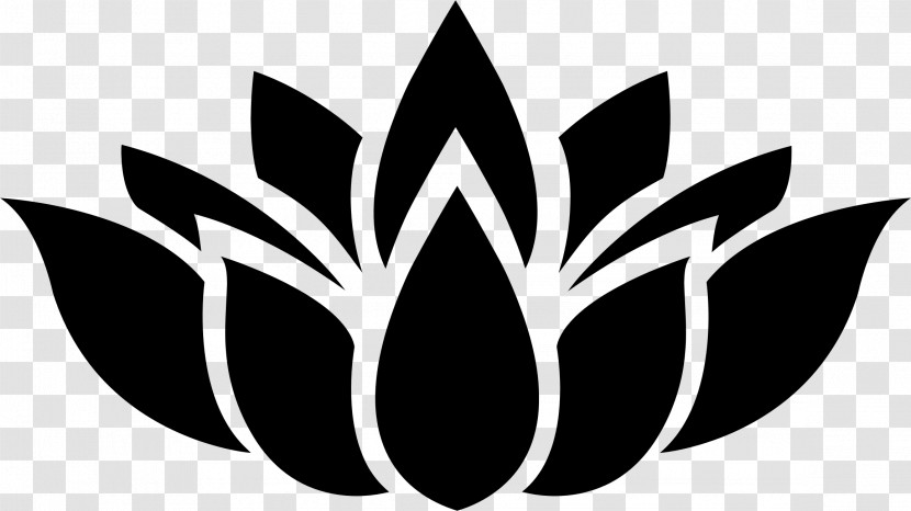 Logo Leaf Black-and-white Emblem Plant Transparent PNG