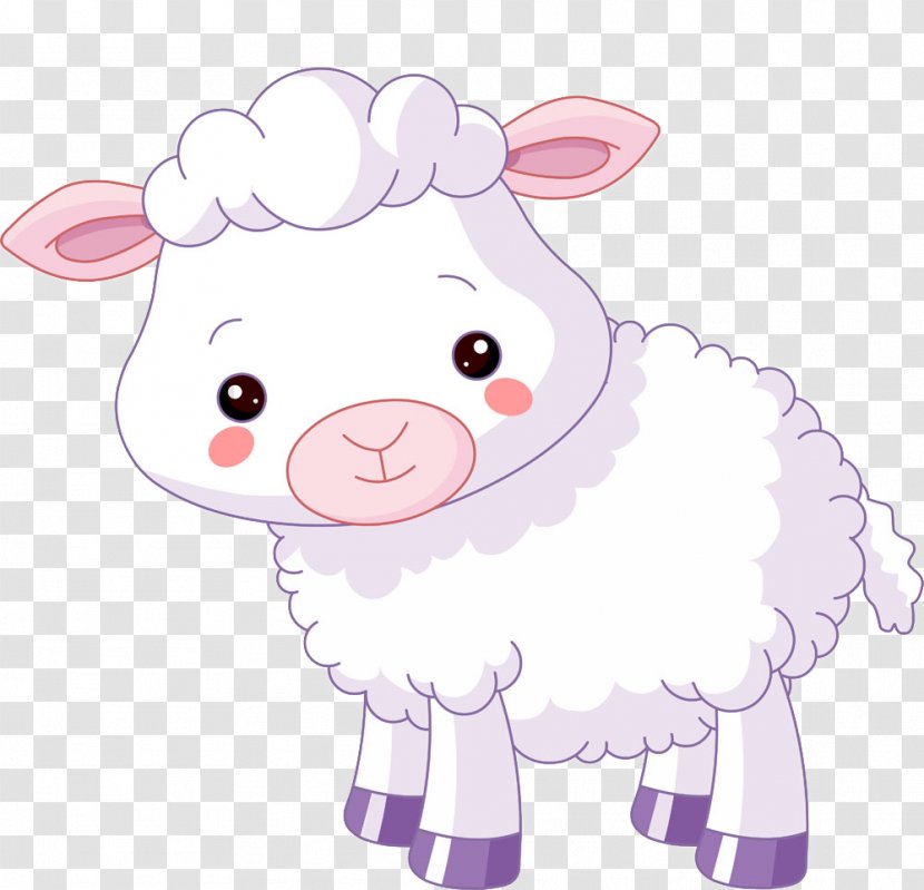 Sheep Lamb And Mutton Cuteness Clip Art - Flower - Mild Cartoon Transparent PNG
