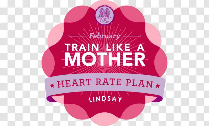 Logo Heart Rate Training Running Brand - Pink - Mom Badge Transparent PNG