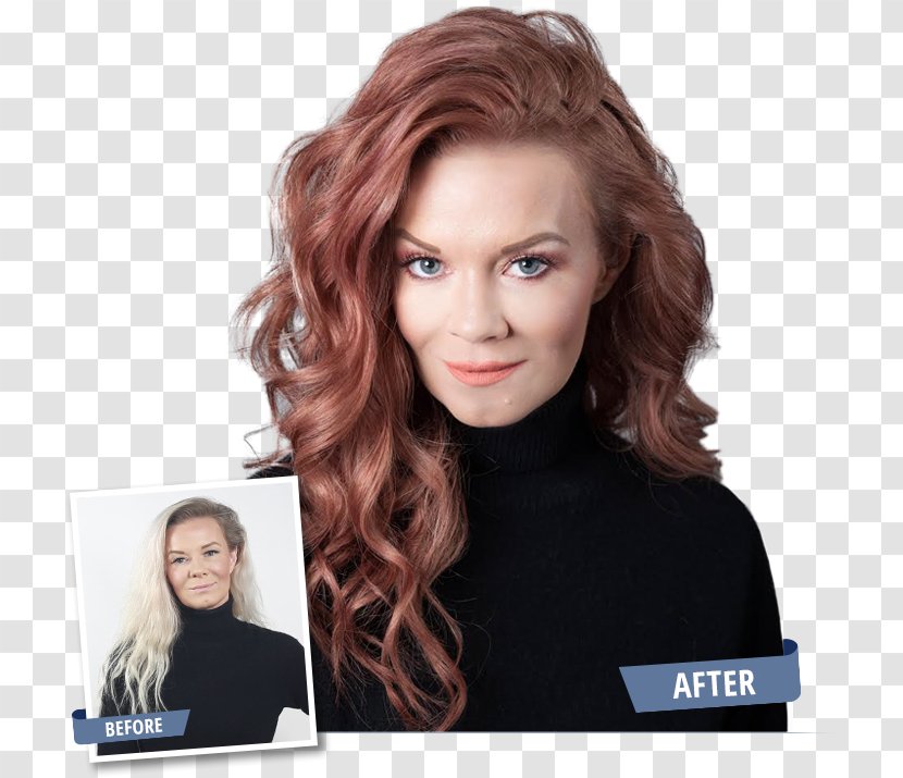 Hair Coloring Blond Red Fanci Full Temporary Mousse - Makeover - Platinum Highlights With Dark Transparent PNG