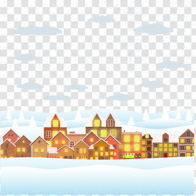 Christmas Poster Illustration - Holiday - Snow Transparent PNG