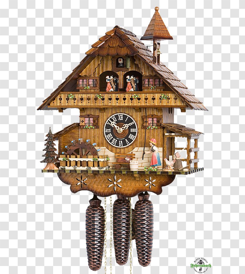 Black Forest Cuckoo Clock Movement Common - Chalet Transparent PNG