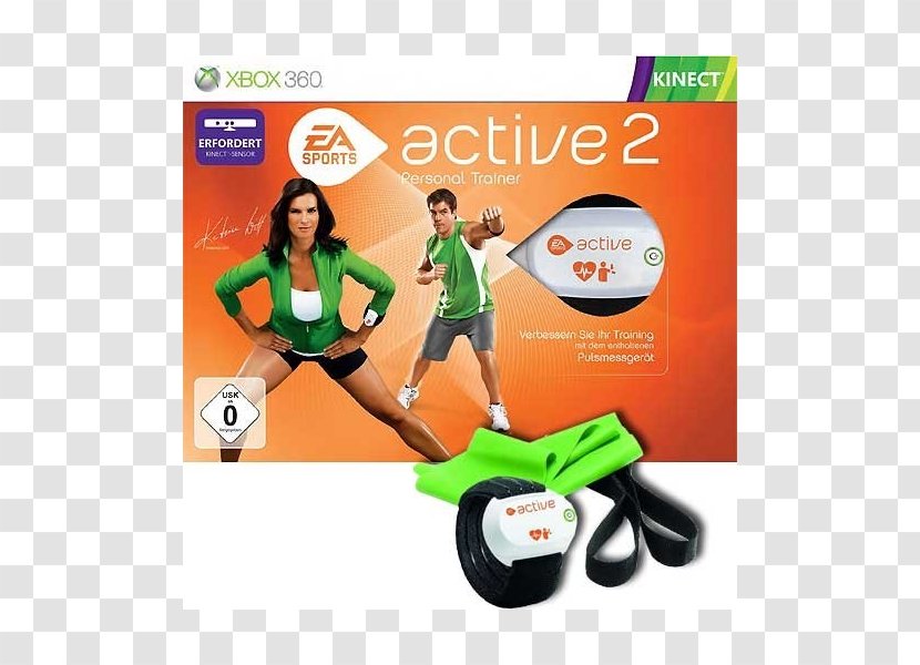 Xbox 360 EA Sports Active 2 Wii Kinect - Electronic Arts Transparent PNG