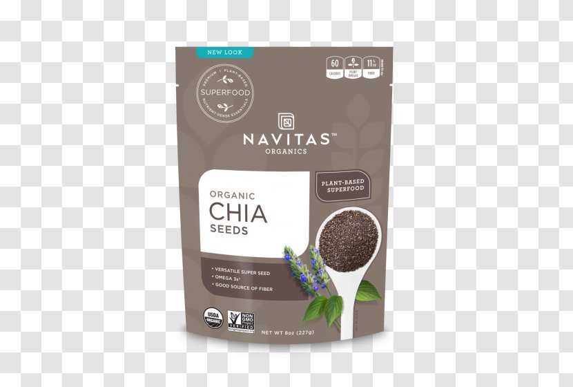 Chia Seed Organic Food Omega-3 Fatty Acids - Mineral Transparent PNG
