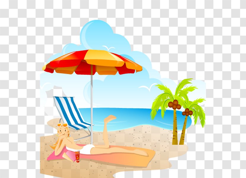 Flyer - Umbrella - Free Ocean Beach Buckle Material Transparent PNG