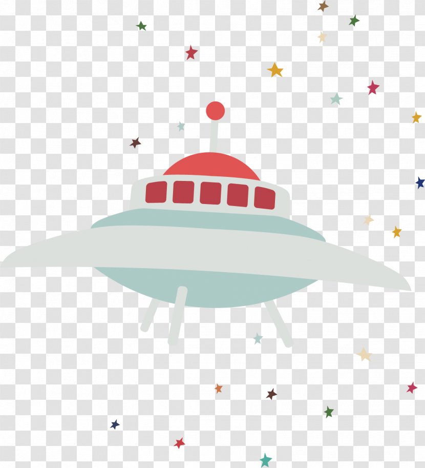 Spacecraft Unidentified Flying Object - Red - Spaceship Transparent PNG
